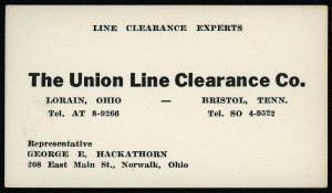 George Hackathorn business card