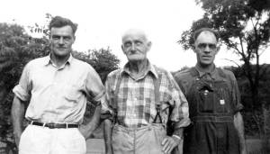 Thomas Hackathorn and sons; George, on left, and Jack on right.