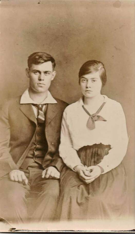 Jennie Marie with brother, Clarence "Shorty".