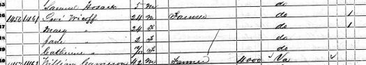 1850 Census Washington Carroll Ohio