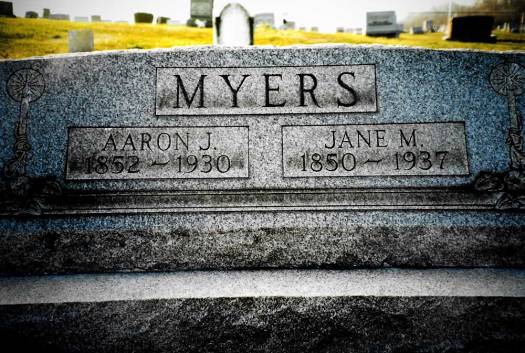 Aaron Jonas Myers ~ Bergholz Cemetery